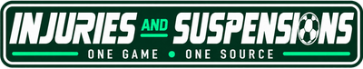 Injuries & Suspensions — One game, one source